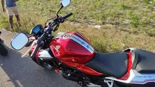Testando a CB 500f pela primeira vez detalhes da moto #motovlo #motovlogbrasil #motovlog 
