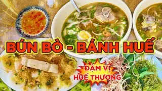 ĐẬM ĐÀ THƠM NGON NHIỀU THỨC ĂN- BÚN BÒ GỐC HUẾ O TÚ!!! Saigon's Best
