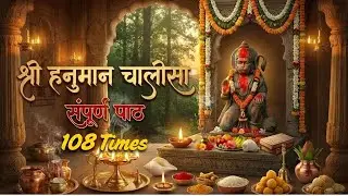 Hanuman Chalisa 108 Times | हनुमान चालीसा | Powerful Mantra to Remove Obstacles & Gain Peace of Mind