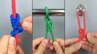 How To Tie Ground Line Hitch, Halter Hitch, Knute Hitch, Taut Line Hitch