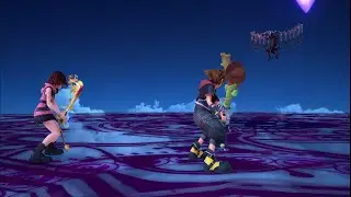 Kingdom Hearts 3. Replica Armored Xehanort/airborne challenge/no Damage (Critical Mode)