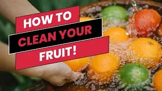 Properly washing veggies is essential! And you can feel so much better about eating your fruit!🍇🍎