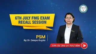 MIST, PSM MCQ RECALL OF  6TH JULY 2024 FMGE | MIST FMGE