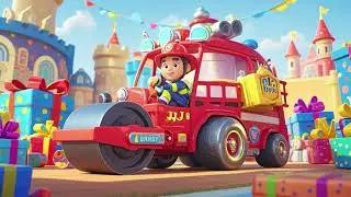 🎂🚒 Birthday Firefighter Road Roller &ndash; JJ&rsquo;s Big Day! 🎶✨