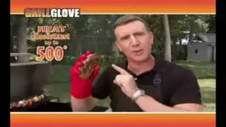 GLOVE HIGH HEAT FLAME RESISTANT SAFE SILICONE COTTON GRIP COOKING BBQ