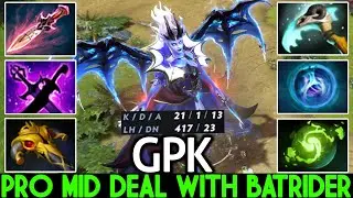 GPK [Queen of Pain] Top Pro Mid Deal with Master Batrider Dota 2