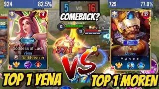 TOP 1 YENA VS TOP 1 MOREN - SERVER BEST YENA GAMEPLAY | AoV | 傳說對決 | RoV | Liên Quân Mobile