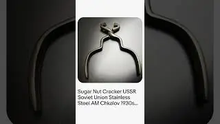 Sugar Nut Cracker USSR Soviet Union Stainless Steel AM Chkalov 1930s Чкалов