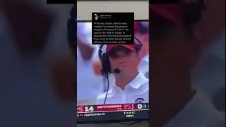 South Carolina football coach yells at women athletes 😪 #southcarolina #collegefootball #titleix