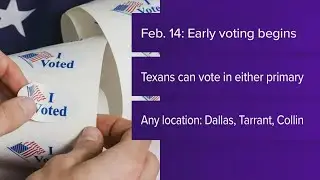 Early voting in the March primary starts on Feb 14