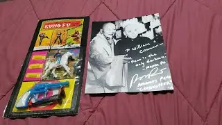 1975 Multiple Toymakers KUNG FU Target set rack toy signed by actor Radames Pera Grasshopper MOSC