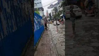 Dhaka Dhanmondi road submerged in rainwater #shorts #viral #rain