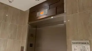 High Pitched Kone Ecodisc Traction Elevator at Flushing Commons Parking Garage in Flushing NY