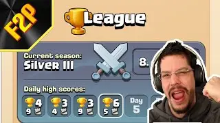 F2P CLASH QUEST |&nbsp;BEST DAY EVER with 6 Stages in SILVER LEAGUE 3 - coming back and ranking up?