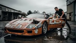 Ferrari F40 ASMR: Dusty Black Leather Up Close