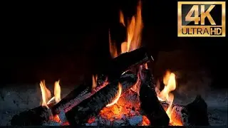 Rahatlatıcı Ş&ouml;mine Sesleri ile Kış Huzuru | Cozy Fireplace Ambiance 4K