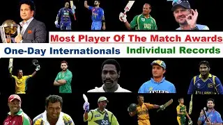 Top 15 Man Of The Match Award Winners In ODI Cricket || Most Player Of The Match Awards In Cricket