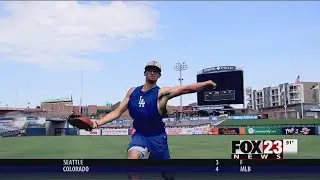 VIDEO - cancer survivor Devin Smeltzer paying it forward with Drillers
