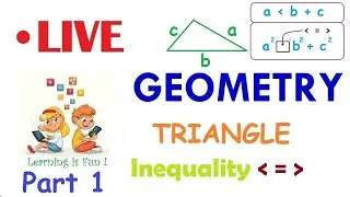 GEOMETRY: Triangle- Inequality in Triangles (Relationship between Sides & Angles)  #atulkv94 #hkis