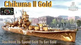 Chikuma ll Gold,  World of Warships