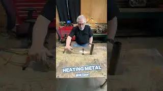 Heating Metal with Blue Feather Torch
