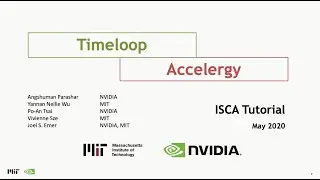Timeloop/Accelergy Tutorial @ ISCA 2020