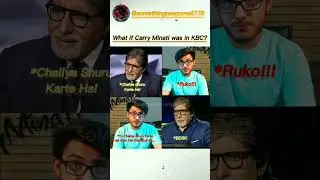 What if Carry Minati was in KBC 😱? #funny #memes #funnymemes #carryminati #kbc #shorts