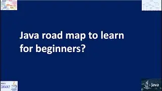 Java road map to learn for beginners