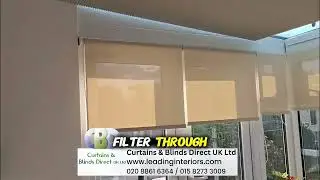 Elegant Conservatory Blinds in London &ndash; Pleated & Sheer Roller Combo for Year-Round Comfort
