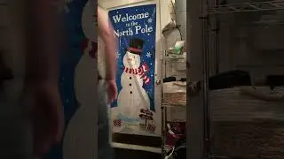 Vlogmas Day 2 Hanging Back Door Decoration #shorts
