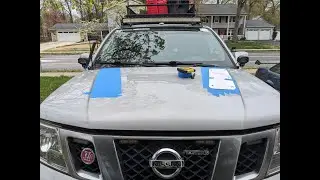 Nissan Frontier Mounted GM Grand Prix Turbo Hood Louvers ( Final )