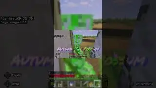 I decided to play hardcore and this scared me so bad #minecraft #creeperminecraft