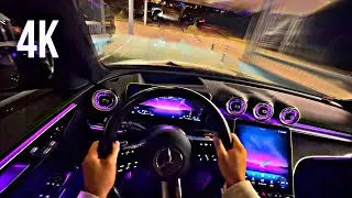 2025 4K ULTRA NIGHT DRIVE Mercedes-Benz C class by StarDrivery