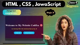 Real mini website + JavaScript magic html css jawascript class 4