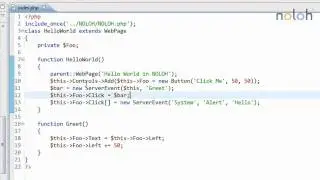 NOLOH PHP Framework: Part 6/7 - Events - Storing Events in Variables