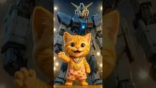 Tiny Hero, Big Heart Ai Animated Cat Builds Jet to Save His Dad! #aishorts  #youtubeshorts #CatHero