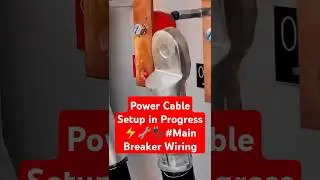 Power Cable Setup in Progress ⚡️🔧🔌#Main Breaker Wiring #tools #power #trending #Electrical