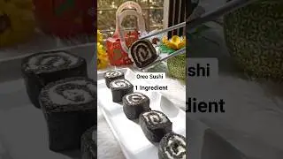 1 Ingredient Oreo Sushi 🍪