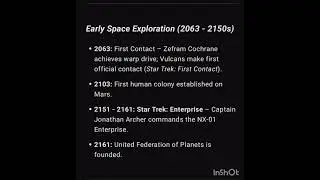 Star Trek timeline