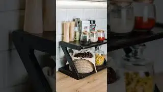 Полка настольная на кухню деревянная от Sawing #полки  #кухнямечты  #организацияхранениянакухне