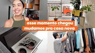 MUDAMOS PRA CASA NOVA! NOSSA PRIMEIRA NOITE NA CASA, ORGANIZANDO A COZINHA E CLOSET | JULIANA LOUISE