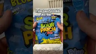 Trying Sour Patch Kids Just Blue 🤰