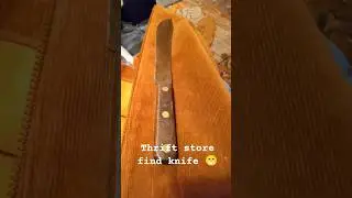 thrift store find knife #knifereview 😁🪓