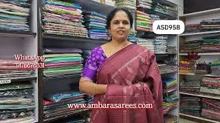 Semi Tussar sarees|| Rs 1100+ shipping || www.ambarasarees.com || what&rsquo;s app : 9176676331