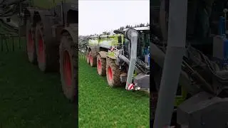 CLAAS XERION 4200 SADDLE TRAC🔥🔥 + SGT ST30000 beim G&uuml;lle ausbringen  #farming #slurry #claas #xerion
