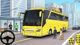 Coach Bus Simulator 3D Gameplay - Most Realistic Bus Driving Game - Android Gameplay