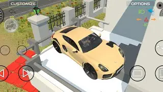 Porse speed car stunt drive