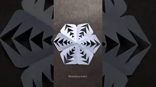3D paper snowflake / how to make paper snowflakes #christmas #papercrafts #diy