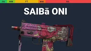 MAC-10 Saibā Oni - Skin Float And Wear Preview