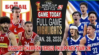 GILAS PILIPINAS vs MOZZART GAME TODAY January 28, 2026 - Philippines Shocking Fantastic Plays! 2k